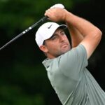 Golfers teeing off at the Renaissance Club and Hurstbourne Country Club during the 2025 Genesis Scottish Open and ISCO Championship.