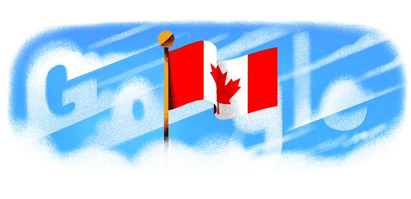 Google doodle celebrates the Canada Day