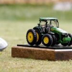 Golfers tee off at TPC Deere Run during the 2025 John Deere Classic in Silvis, Illinois