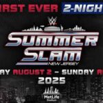 WWE SummerSlam 2025 main event with John Cena and Cody Rhodes, streaming live on Peacock
