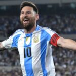 Lionel Messi celebrates after being called up to Argentina’s squad for the 2025 World Cup qualifiers.